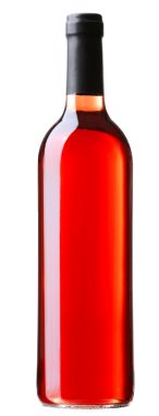 şarap şişesi üzerinde beyaz izole