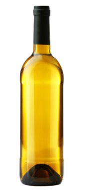 şarap şişesi üzerinde beyaz izole