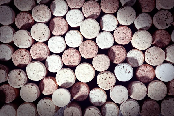 Many wine corks, close up — Stok fotoğraf