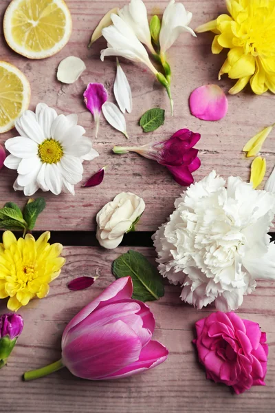 Abstrakt bakgrund med vackra blommor — Stockfoto