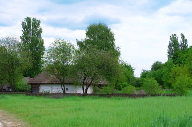 Eski geleneksel Ukrayna ev