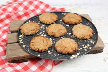 Ev yapımı kurabiye Pan yakın çekim