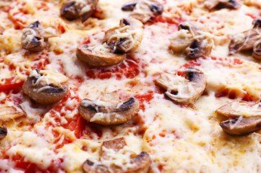 Sebze ile lezzetli pizza yakın çekim