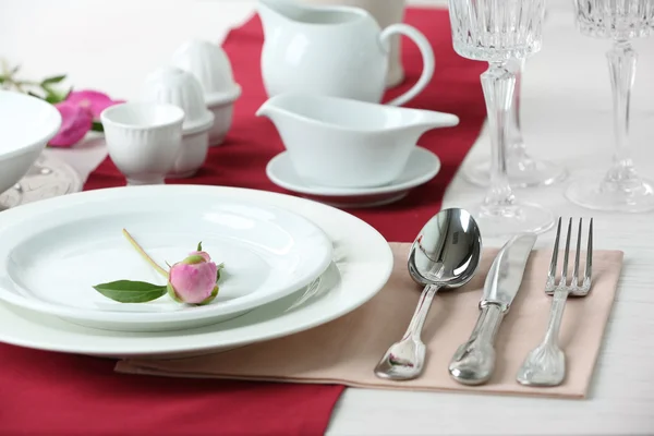 Beautiful table setting close up — Stock Photo, Image