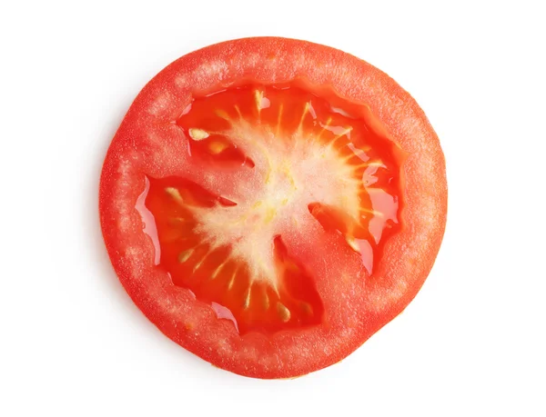 Skivad tomat isolerade — Stockfoto