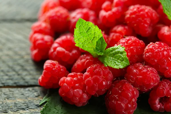 Süße Himbeeren Hintergrund — Stockfoto