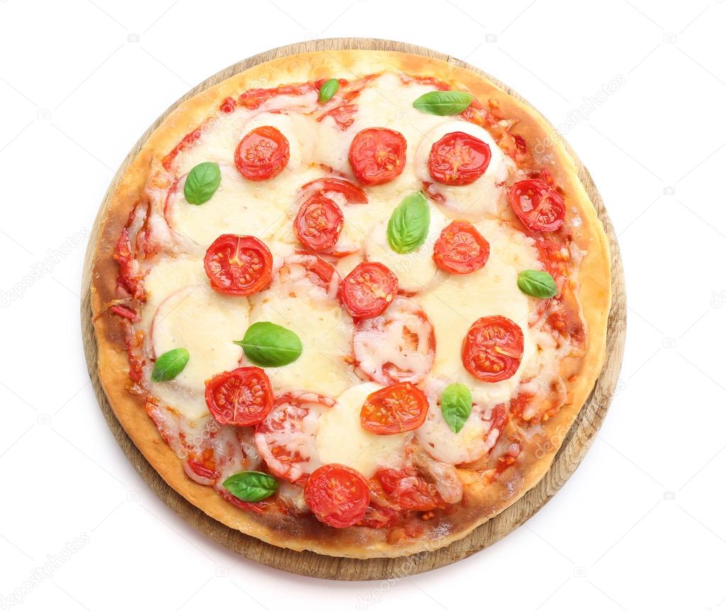 Delicious pizza with cheese