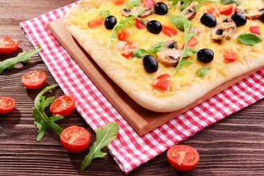 lezzetli ev yapımı pizza