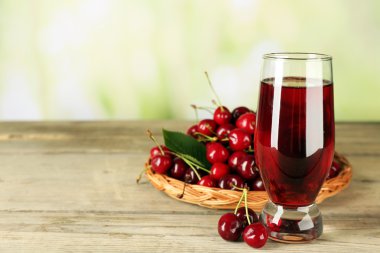 Kiraz ile taze meyve suyu
