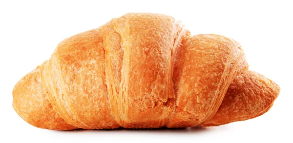 Delicioso croissant aislado en blanco — Foto de Stock