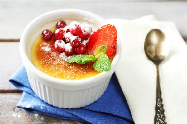 Creme brulee tatlısı — Stok fotoğraf