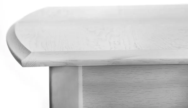 Drewniany stół izolowany na białym — Zdjęcie stockowe
