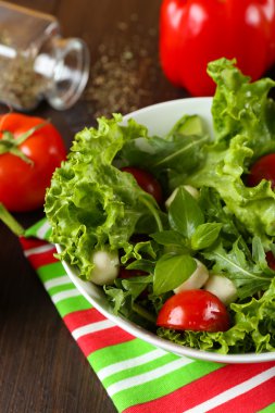 masada kase taze sebze salatası yakın çekim