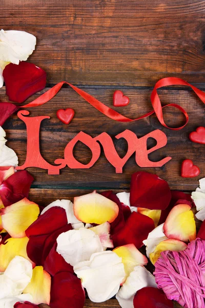 Schönen romantischen Hintergrund am Valentinstag Nahaufnahme — Stockfoto