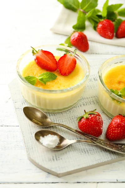 Creme Brulee Dessert — Stockfoto