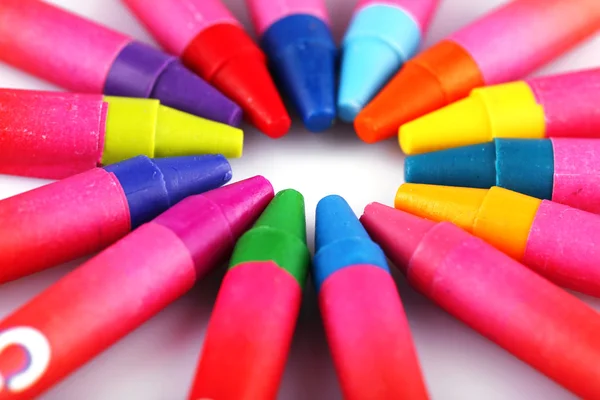 Kleurrijke pastel krijtjes — Stockfoto