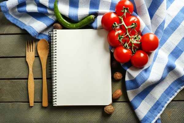 Libro di ricette aperto — Foto Stock