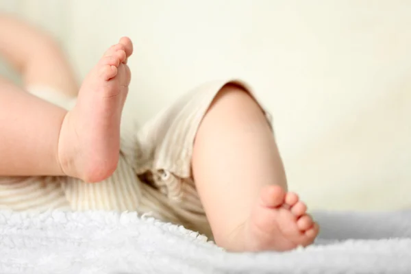 Baby legs, closeup — Stock Photo, Image