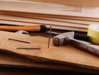 çalışma alanı inşaat araçları ile yakın çekim