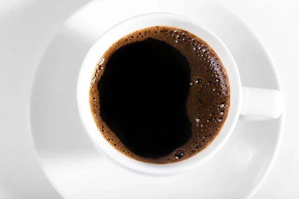 Чашка кави, вид зверху — стокове фото
