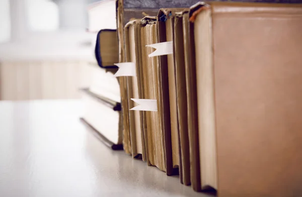 Stack of books close up — Stock Photo, Image