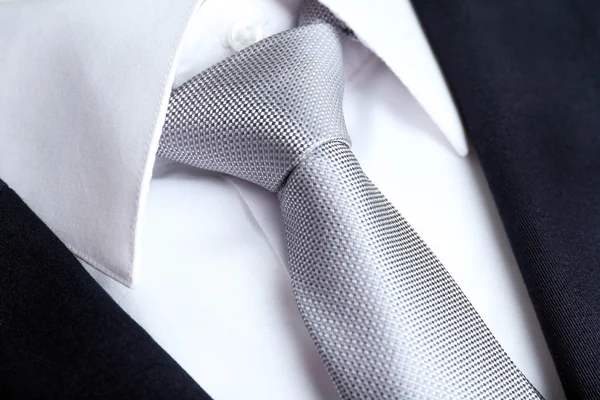 Mannelijke vest met overhemd en stropdas close-up — Stockfoto