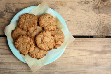 Ev yapımı kurabiye masada yakın çekim