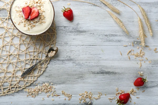 Harina de avena casera saludable — Foto de Stock