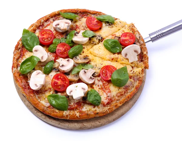 Ízletes pizza zöldségekkel — Stock Fotó