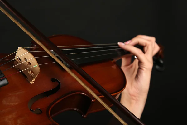 Скрипаль грає скрипка — стокове фото