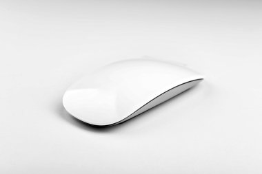 New modern wireless computer mouse isolated on white