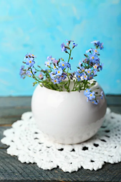 Composition with Forget-me-nots flowers — Stock Photo, Image