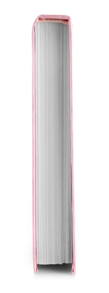 Libro rosa aislado en blanco — Foto de Stock