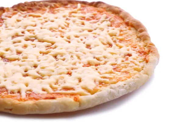 Pizza de queijo de perto — Fotografia de Stock