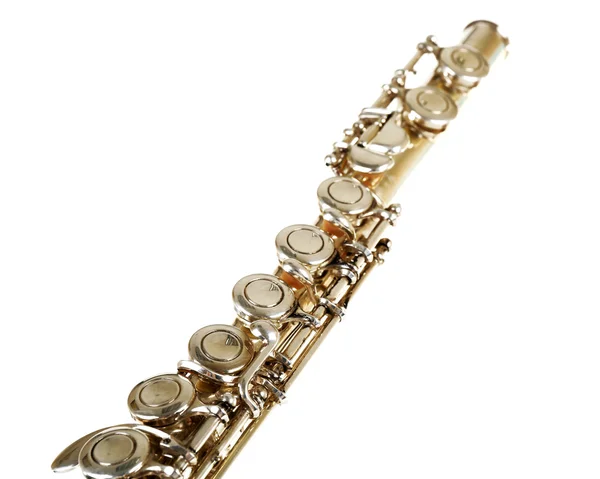 Flétna izolovaných na bílém — Stock fotografie