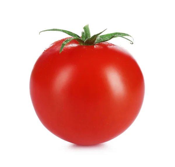 Tomate cereja isolado em branco — Fotografia de Stock