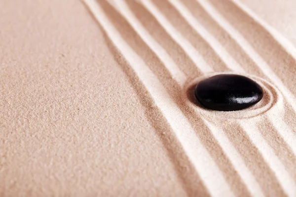 Zen-tuin met steen voor ontspanning — Stockfoto