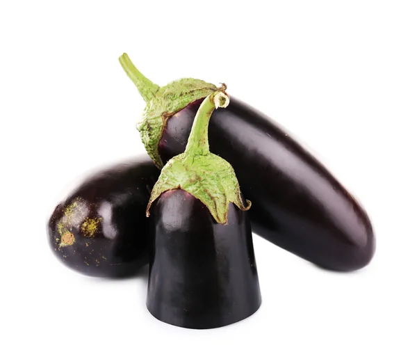 Fresh eggplant isolated on white — Stock Photo, Image