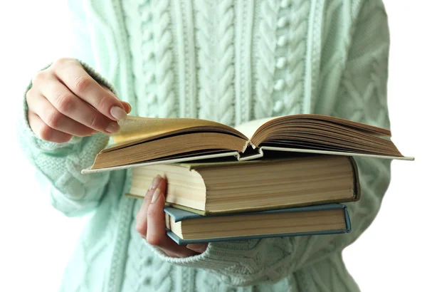 Woman reading book — Stock Photo, Image