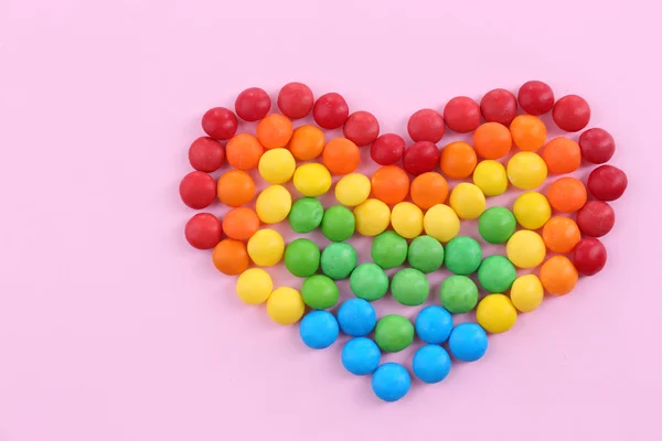 Bonbons in Herzform — Stockfoto