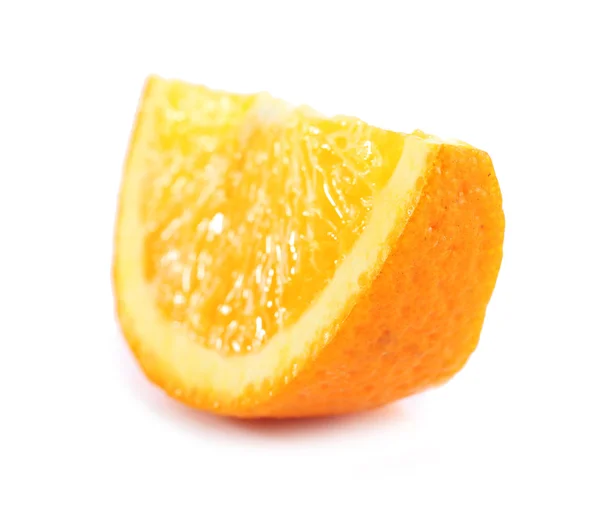 Κομμάτι του πορτοκαλιού που απομονώνονται σε λευκό — Φωτογραφία Αρχείου