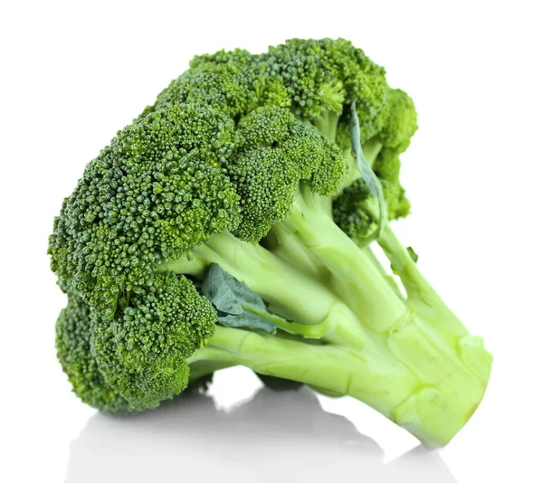 Brocoli frais isolé sur blanc — Photo