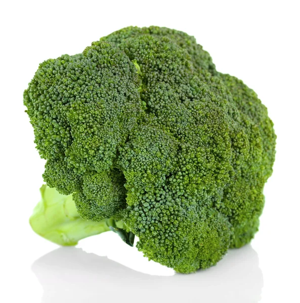 Beyaz üzerine izole edilmiş taze brokoli. — Stok fotoğraf