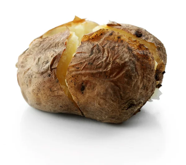 Запечена картопля ізольована на білому — стокове фото