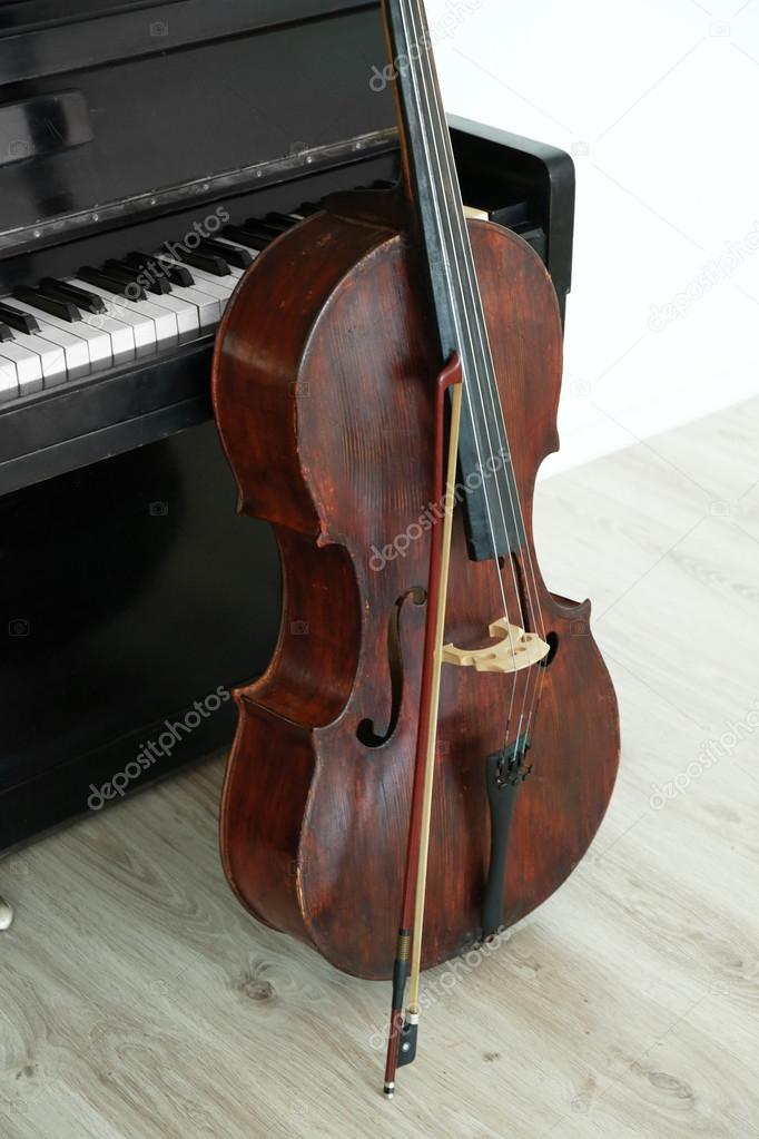 Cello near piano