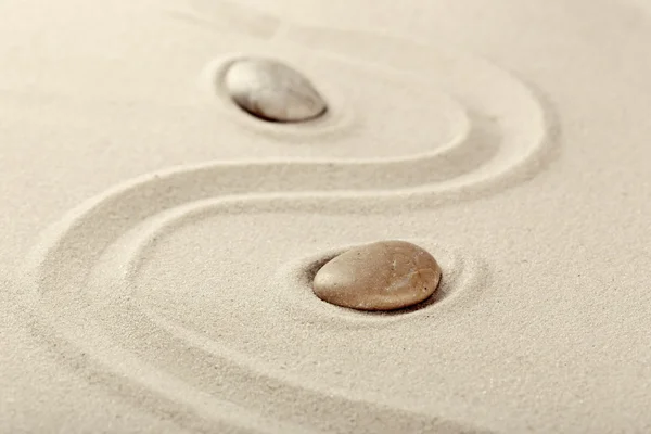 Zen garden with stones for relaxation — Stock Photo, Image