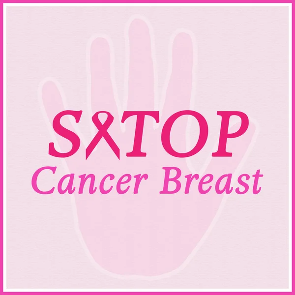 Cartel de Stop Breast Cancer —  Fotos de Stock