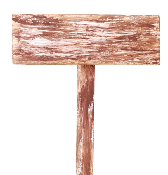 Trä skylt isolerad på vit — Stockfoto