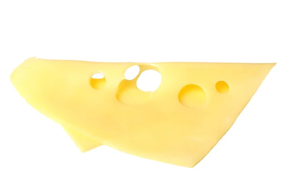 흰색 절연 치즈 슬라이스 — 스톡 사진