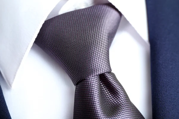 Giacca uomo con camicia e cravatta close up — Foto Stock